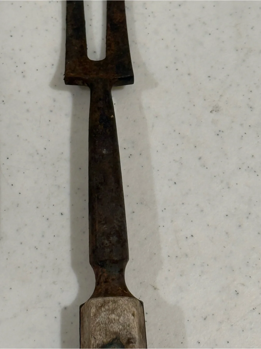 Vintage Heavy Duty Meat Cleaver and Carving Fork Set